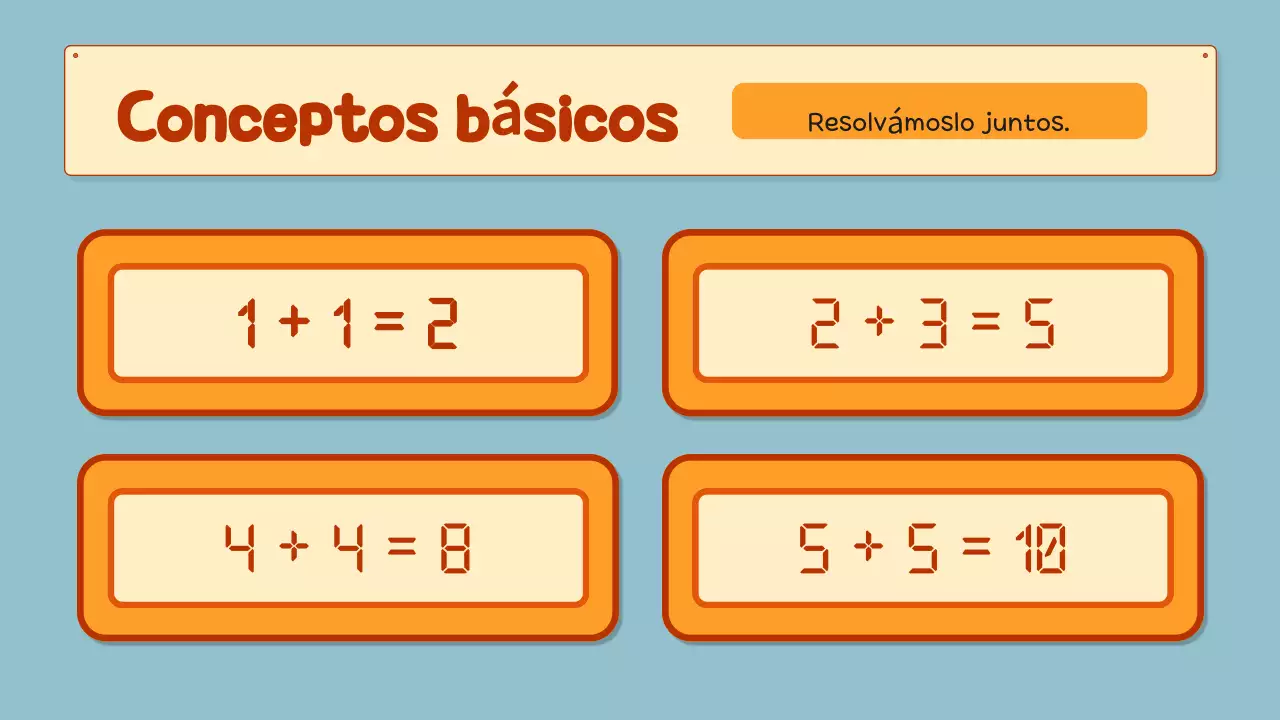 Naranja ilustración calculadora guía matemática