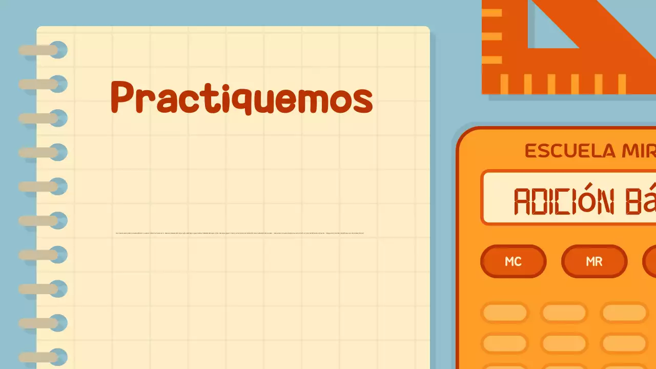 Naranja ilustración calculadora guía matemática