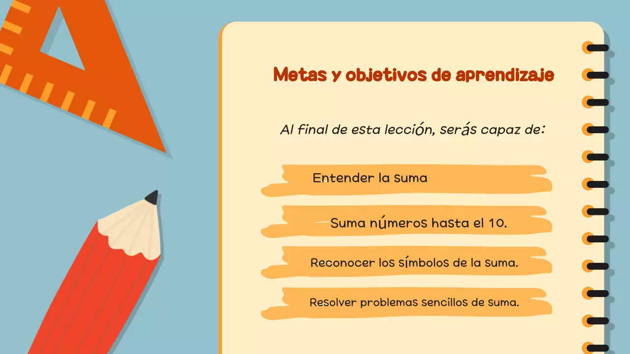 Naranja ilustración calculadora guía matemática