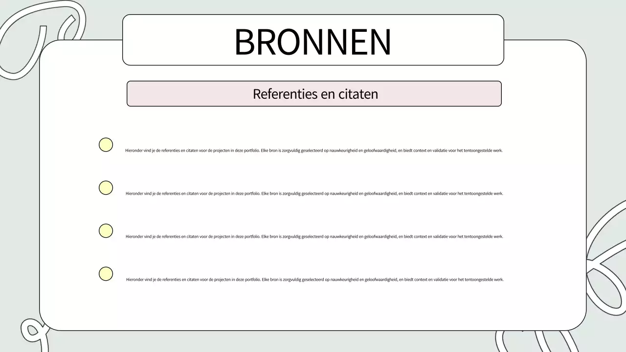 sage green creatief portfolio