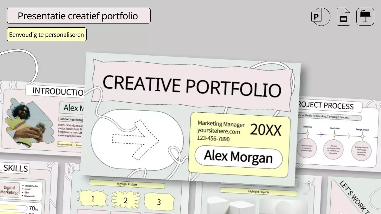 sage green creatief portfolio