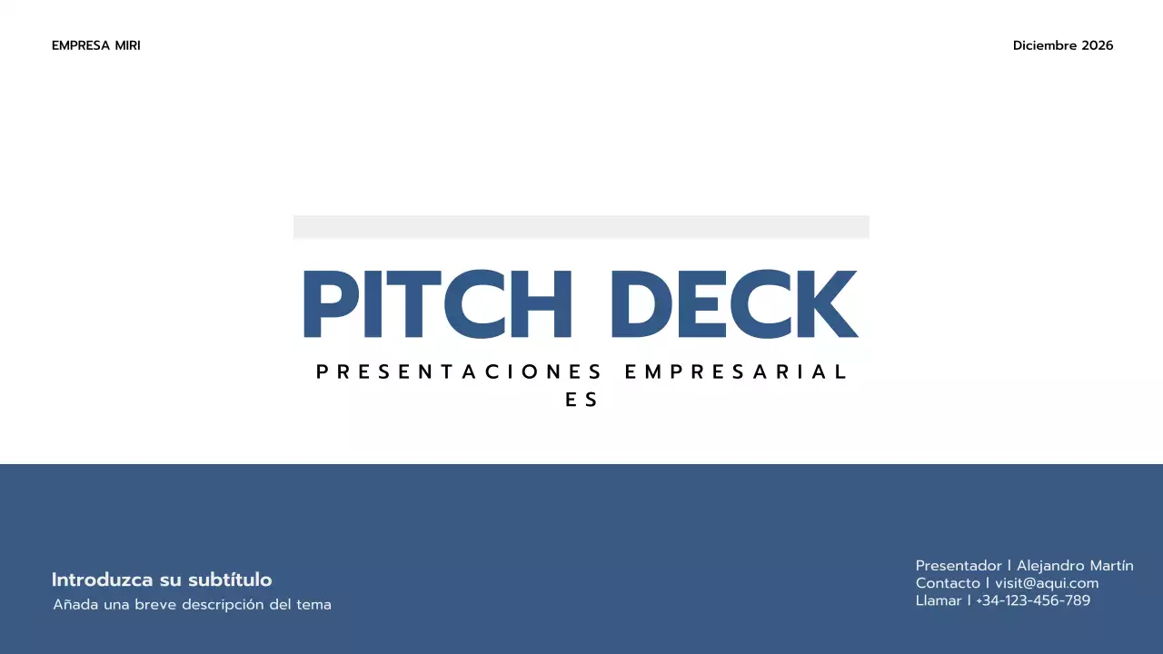 blue professional business pitch