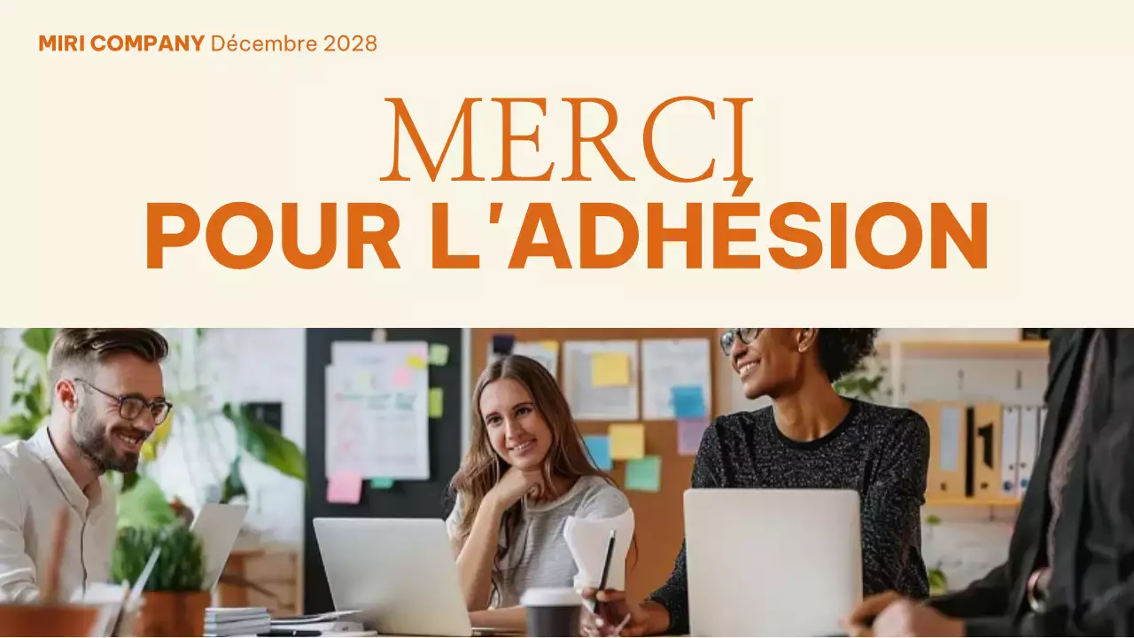 guide de l'employé orange modern