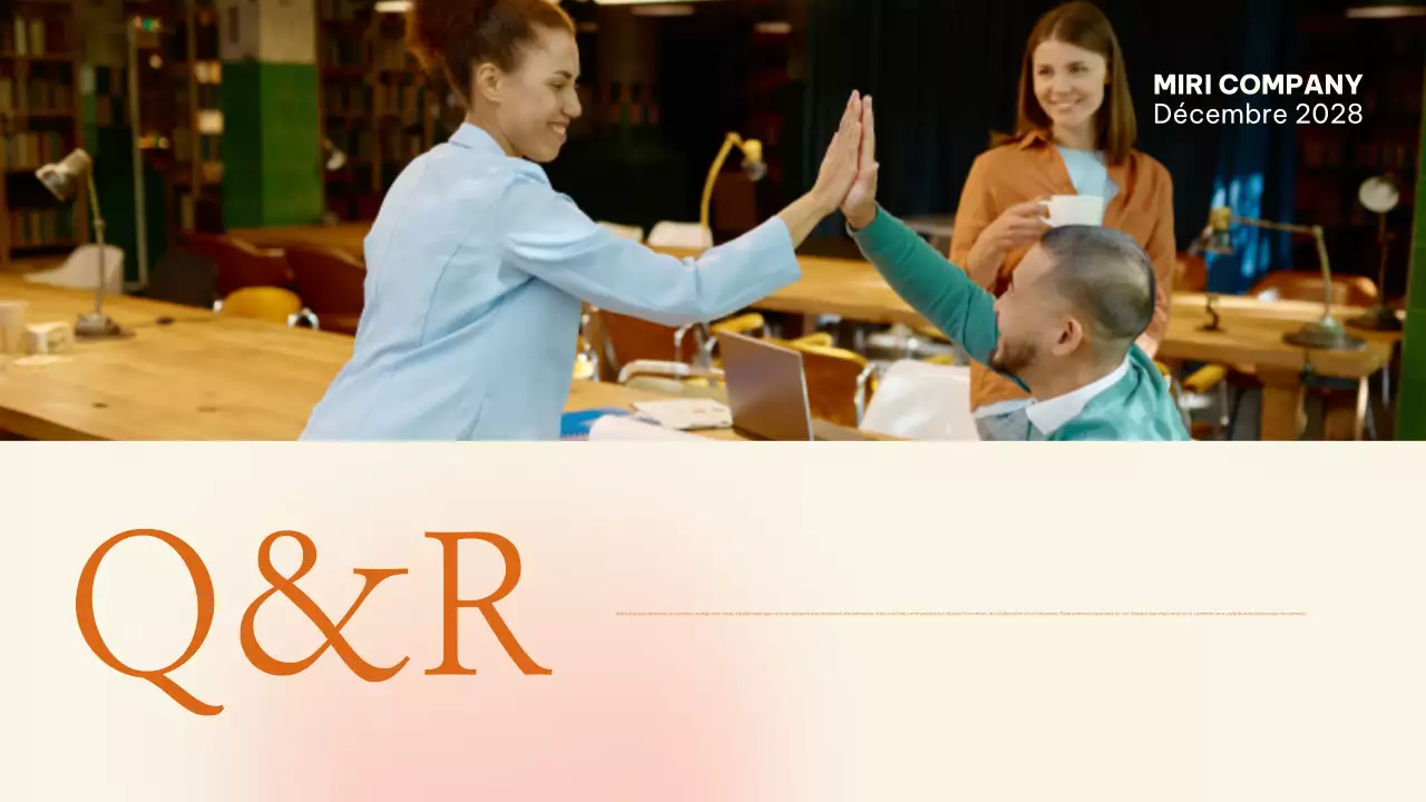 guide de l'employé orange modern