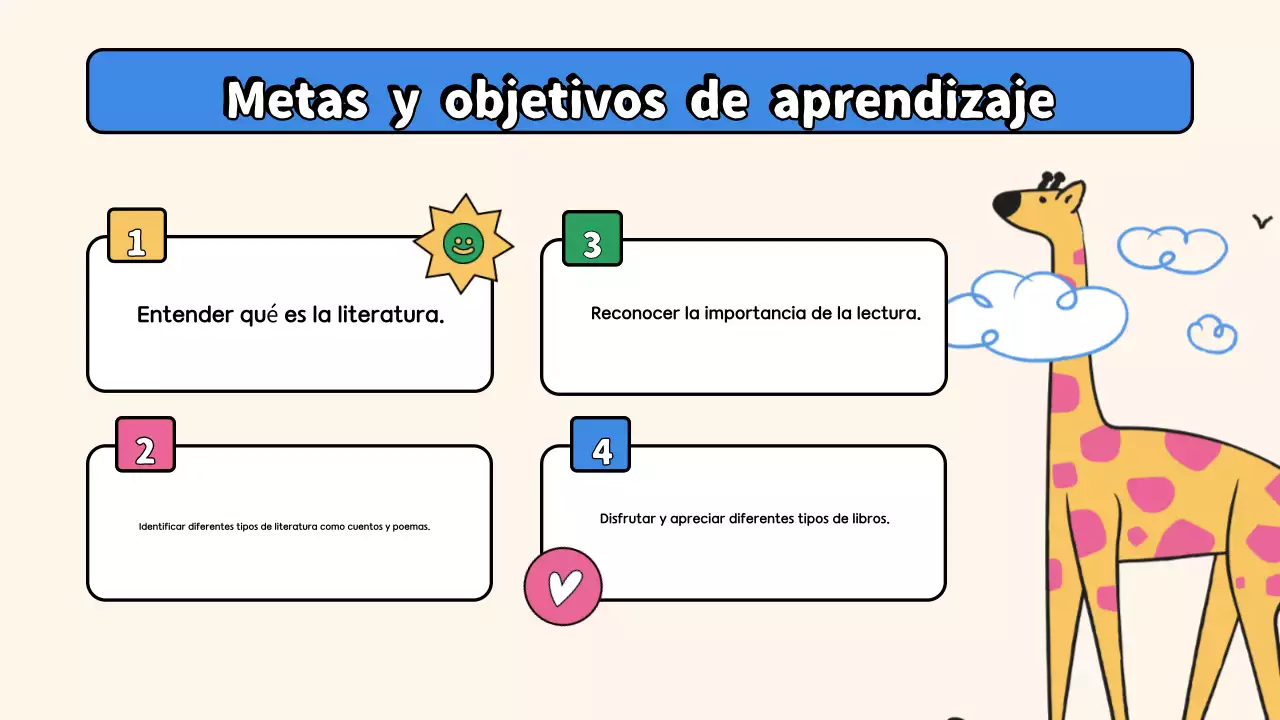 Clase de literatura ilustrativa en beige