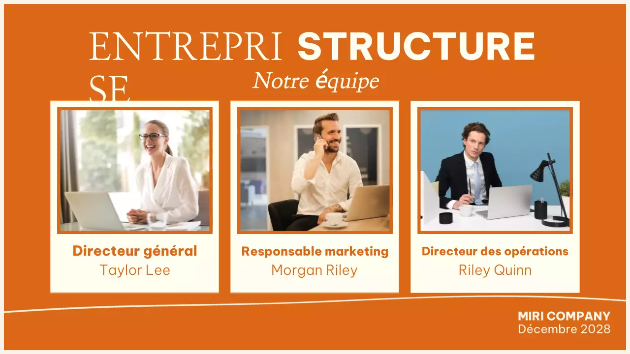 guide de l'employé orange modern