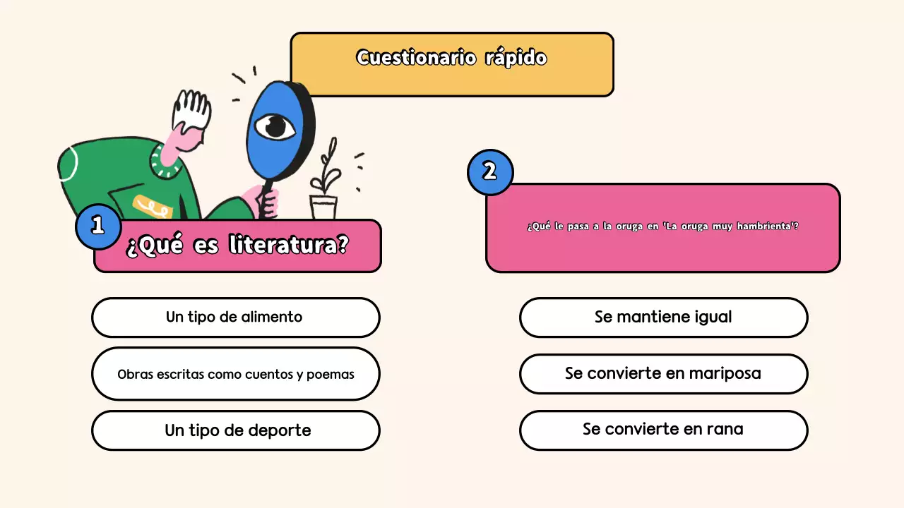 Clase de literatura ilustrativa en beige