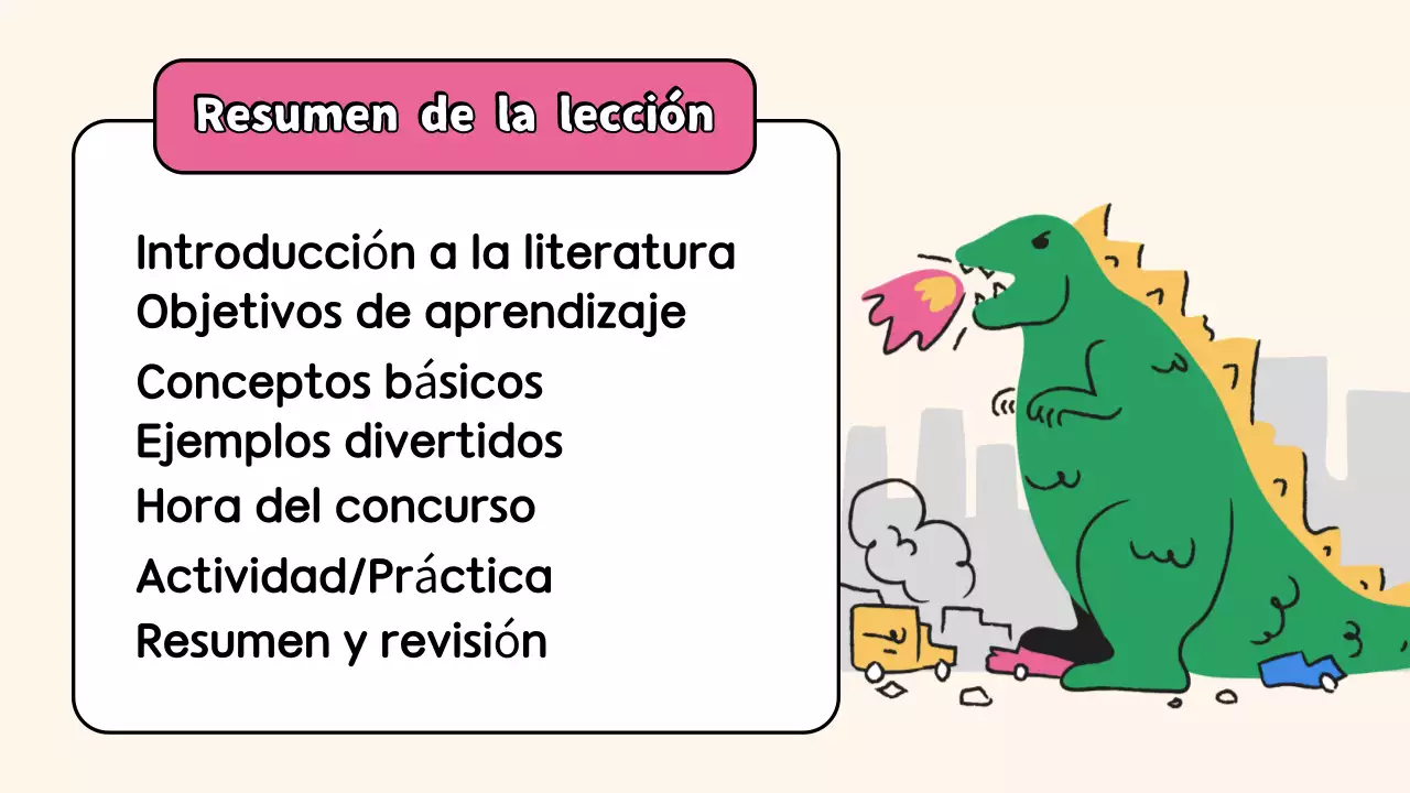 Clase de literatura ilustrativa en beige