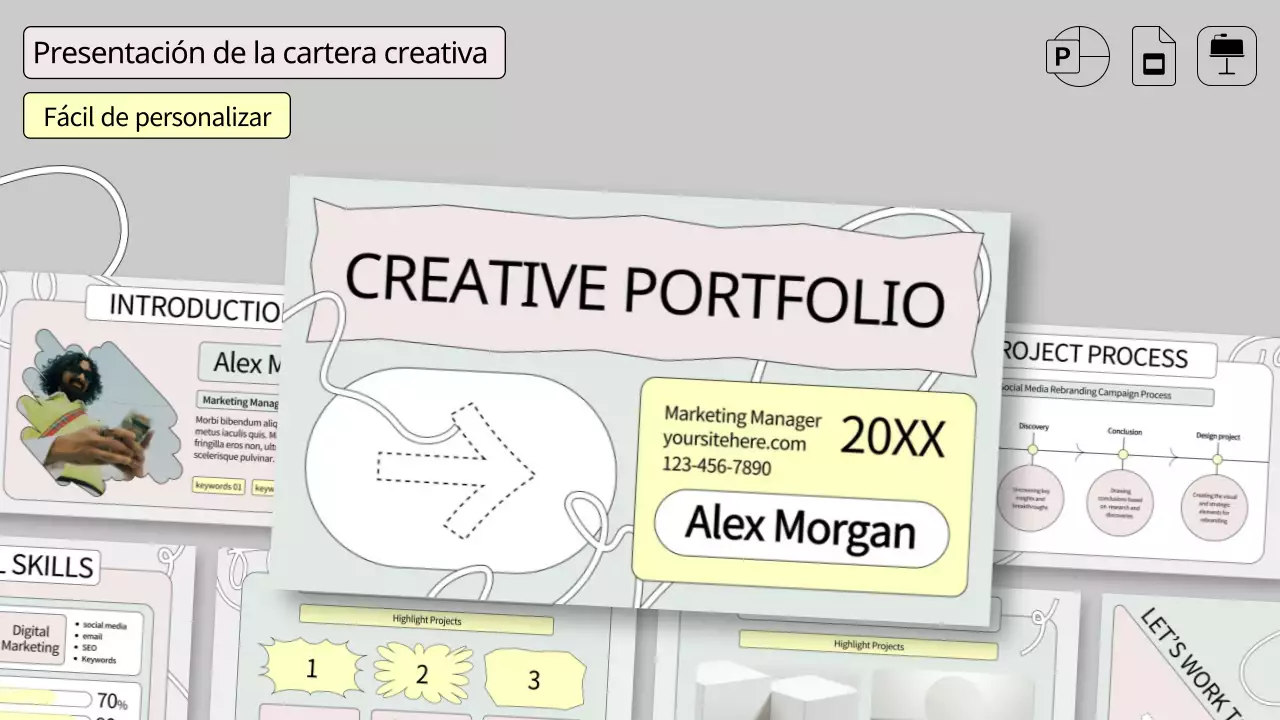 cartera creativa de sage green