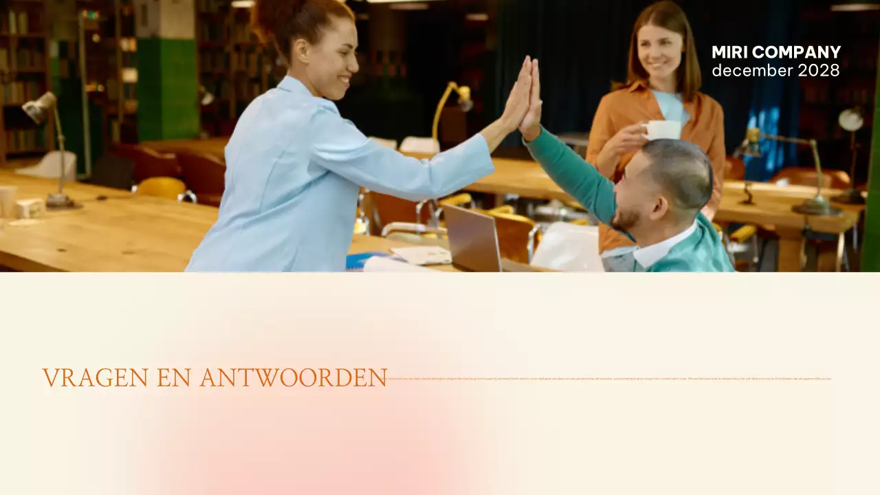 oranje moderne personeelsgids