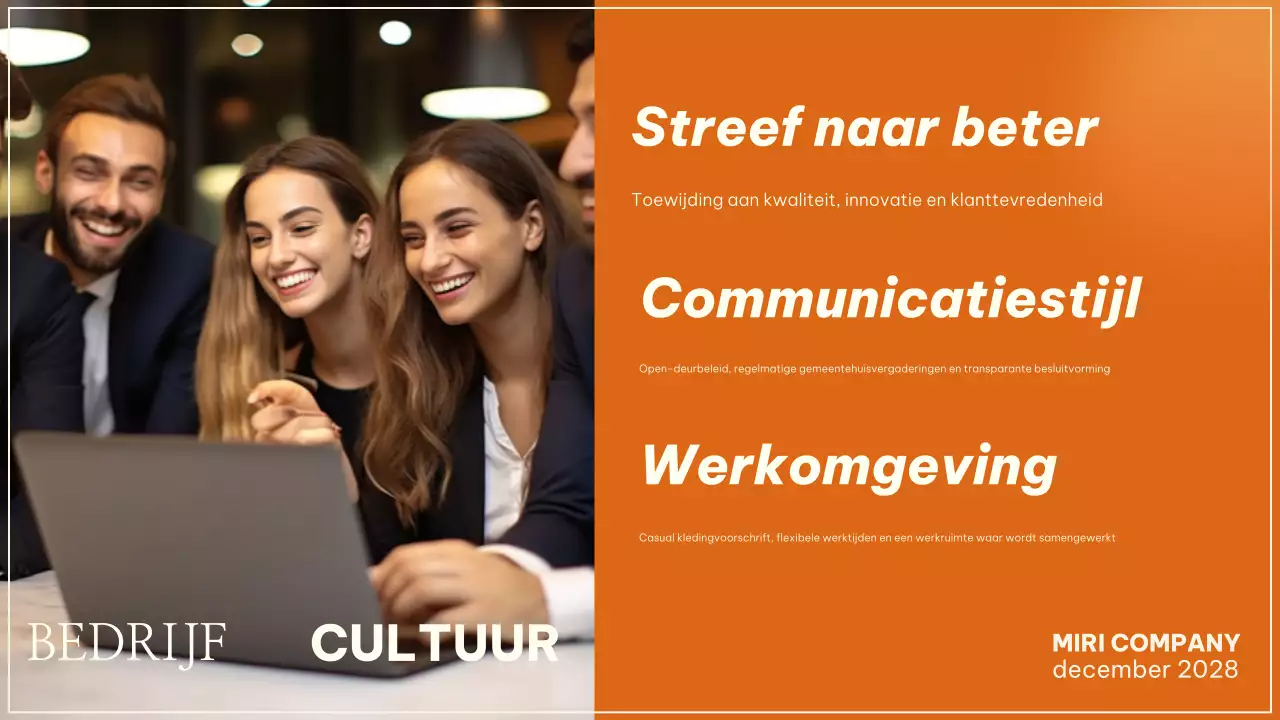 oranje moderne personeelsgids