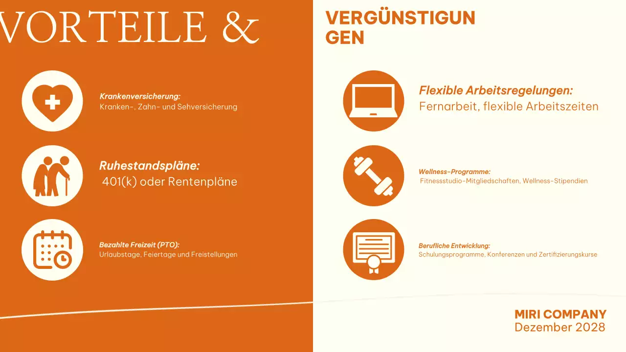 orange modern employee guide