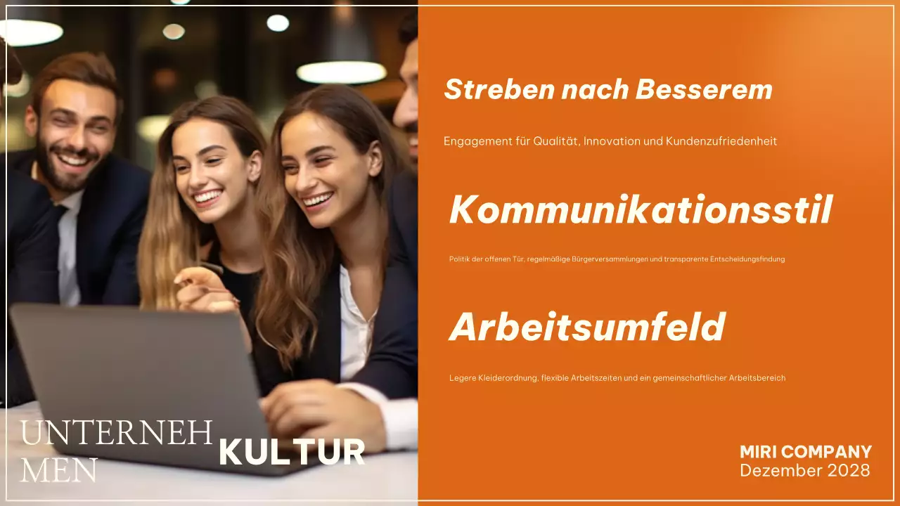 orange modern employee guide