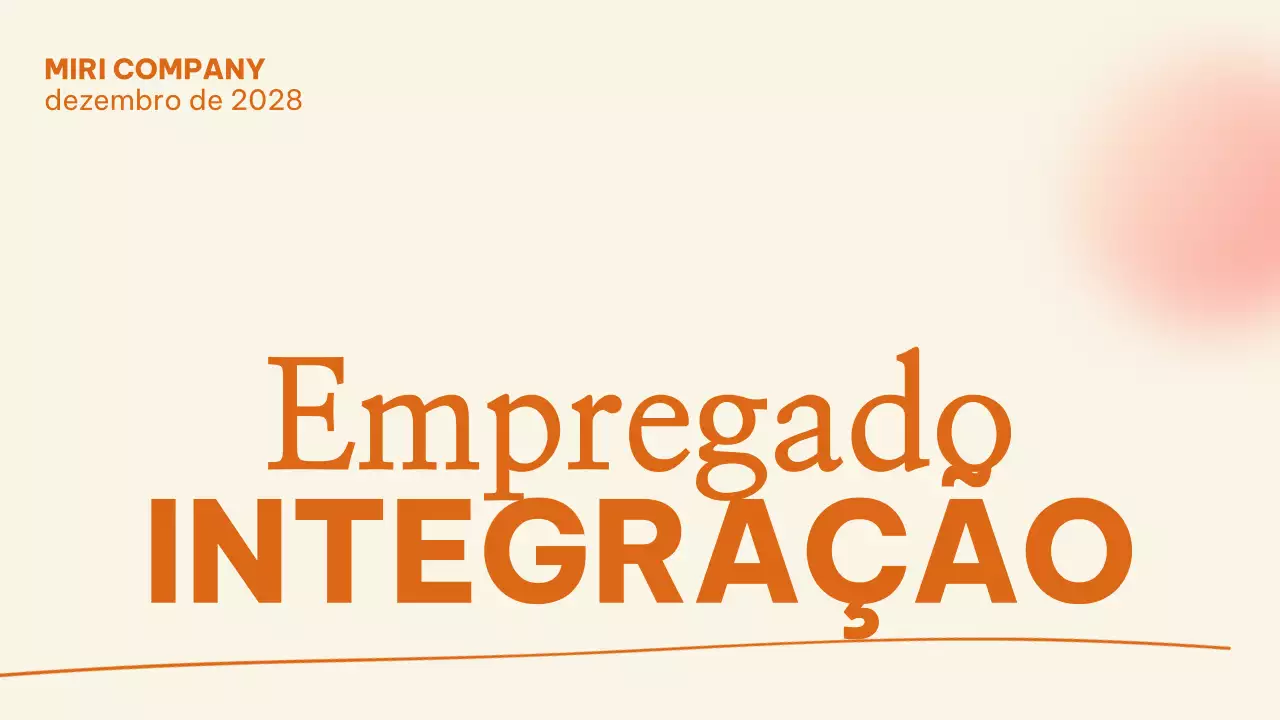 orange modern employee guide