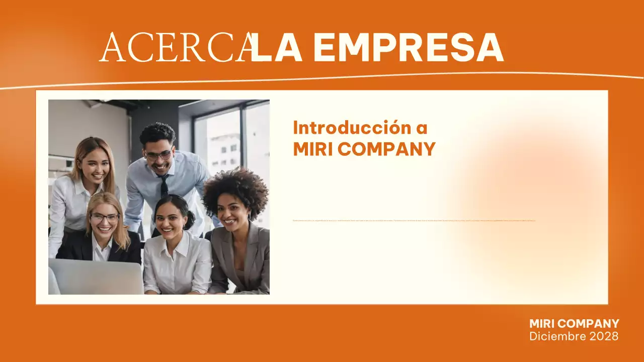 guía del empleado de orange modern