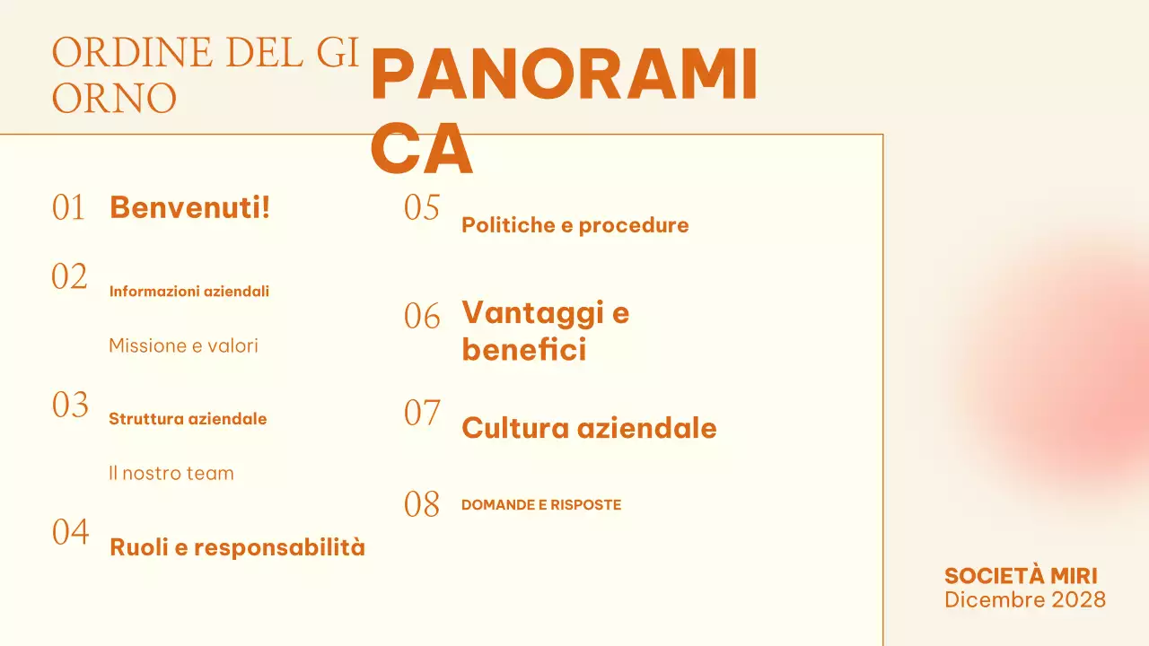 guida moderna per i dipendenti arancioni