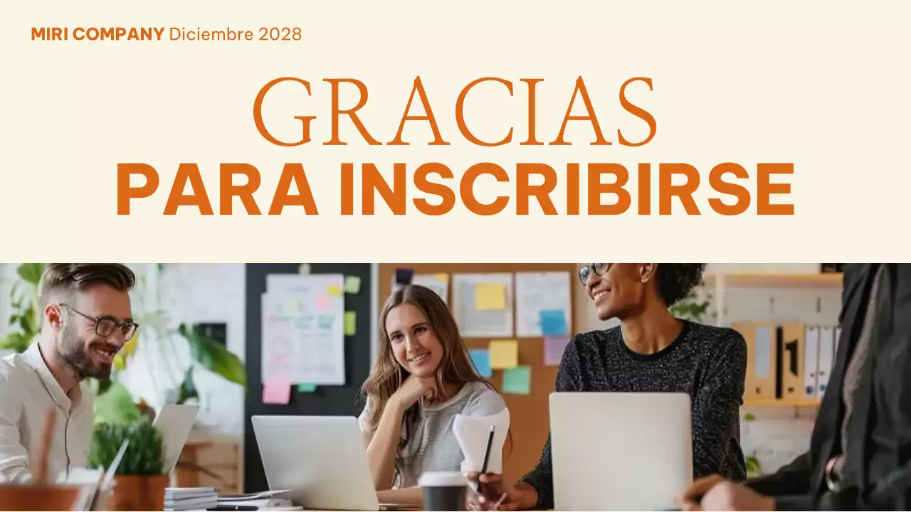 guía del empleado de orange modern