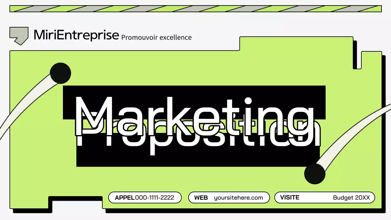 plan de marketing de la géométrie verte promotion