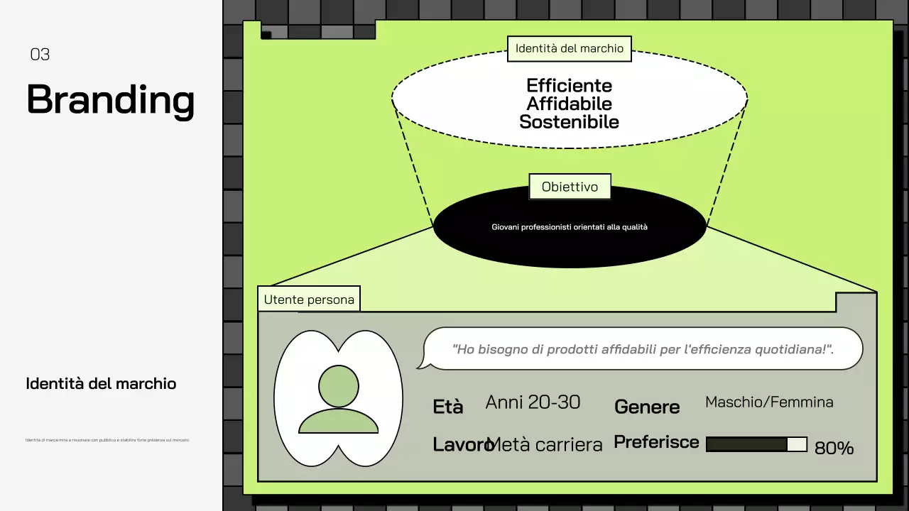 piano di marketing verde geometrico promozione