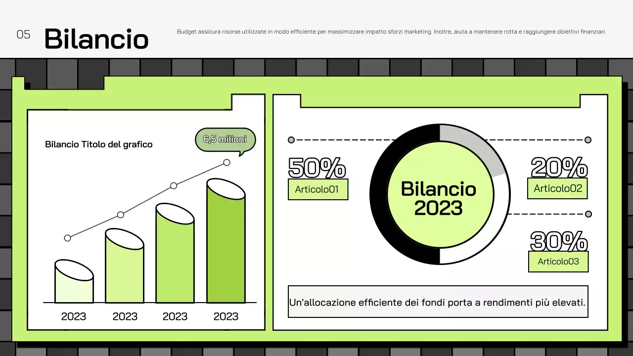 piano di marketing verde geometrico promozione