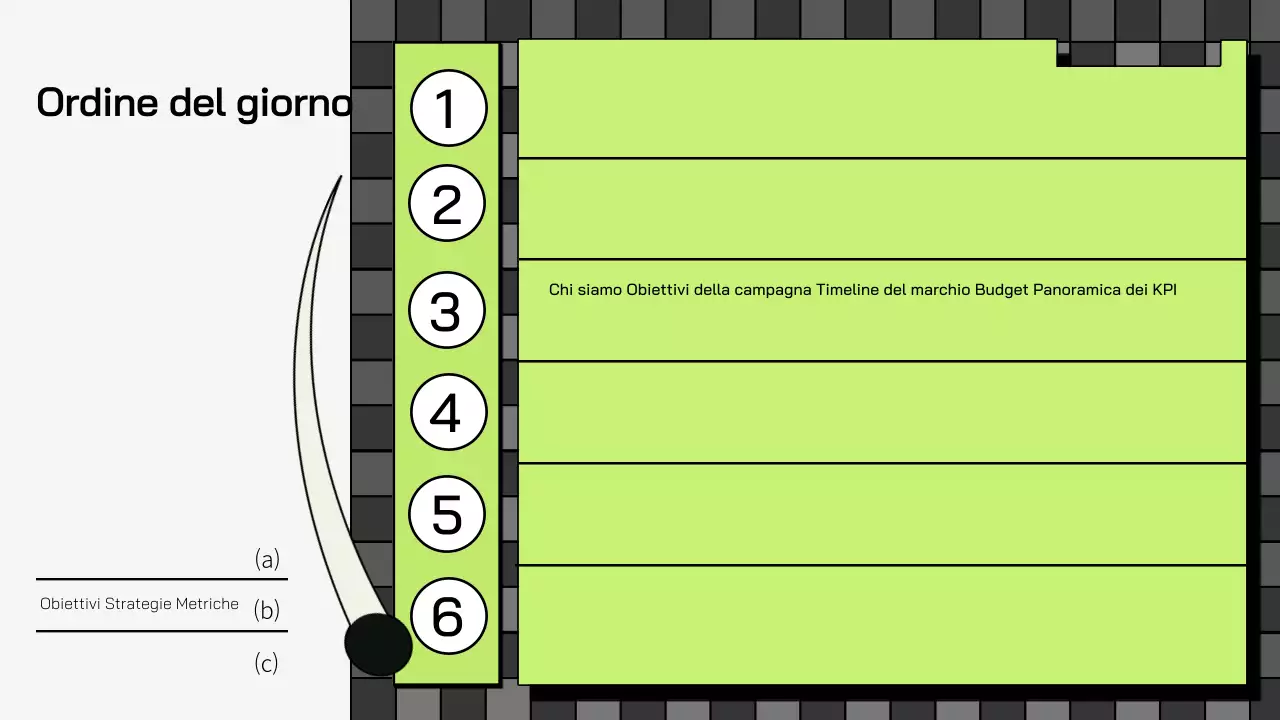 piano di marketing verde geometrico promozione