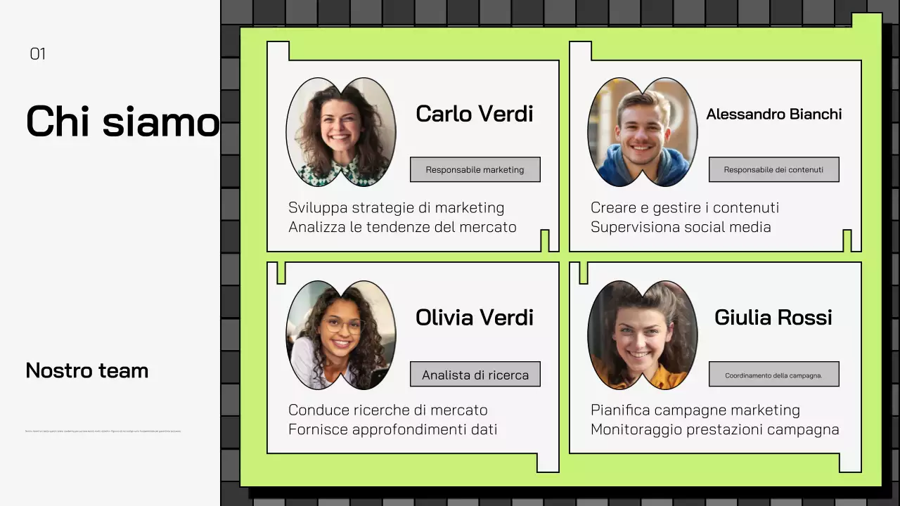 piano di marketing verde geometrico promozione