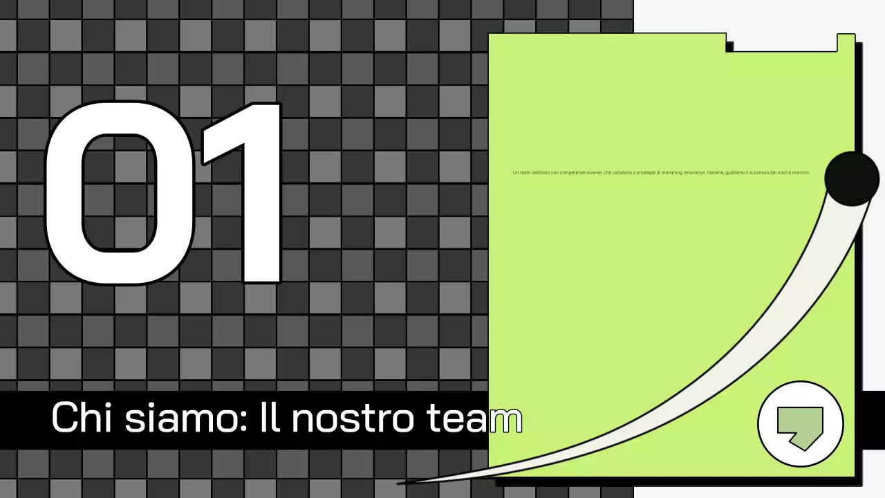 piano di marketing verde geometrico promozione