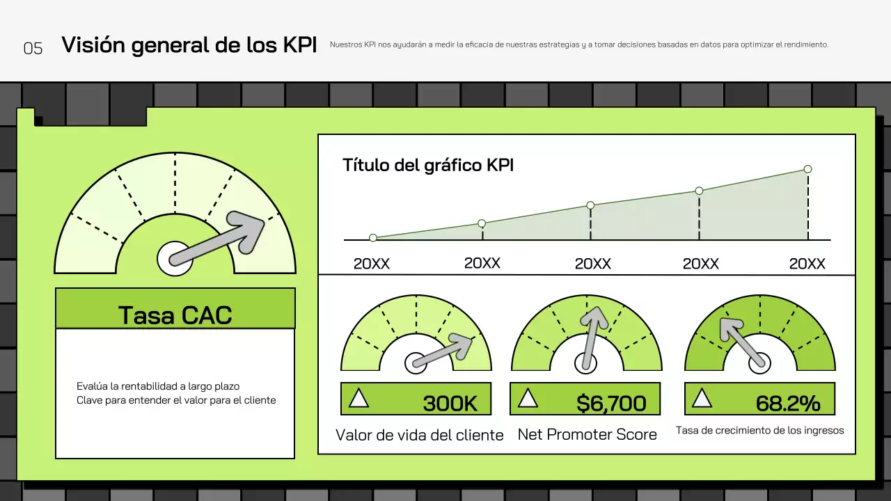 green geometric plan de marketing promoción