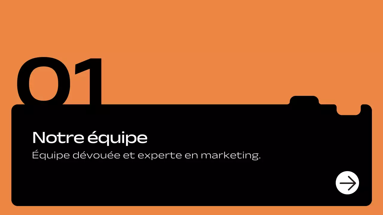 plan de marketing géométrique orange