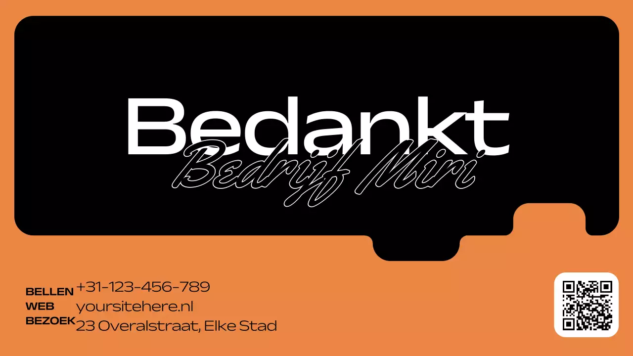 oranje geometrisch marketingplan pitch