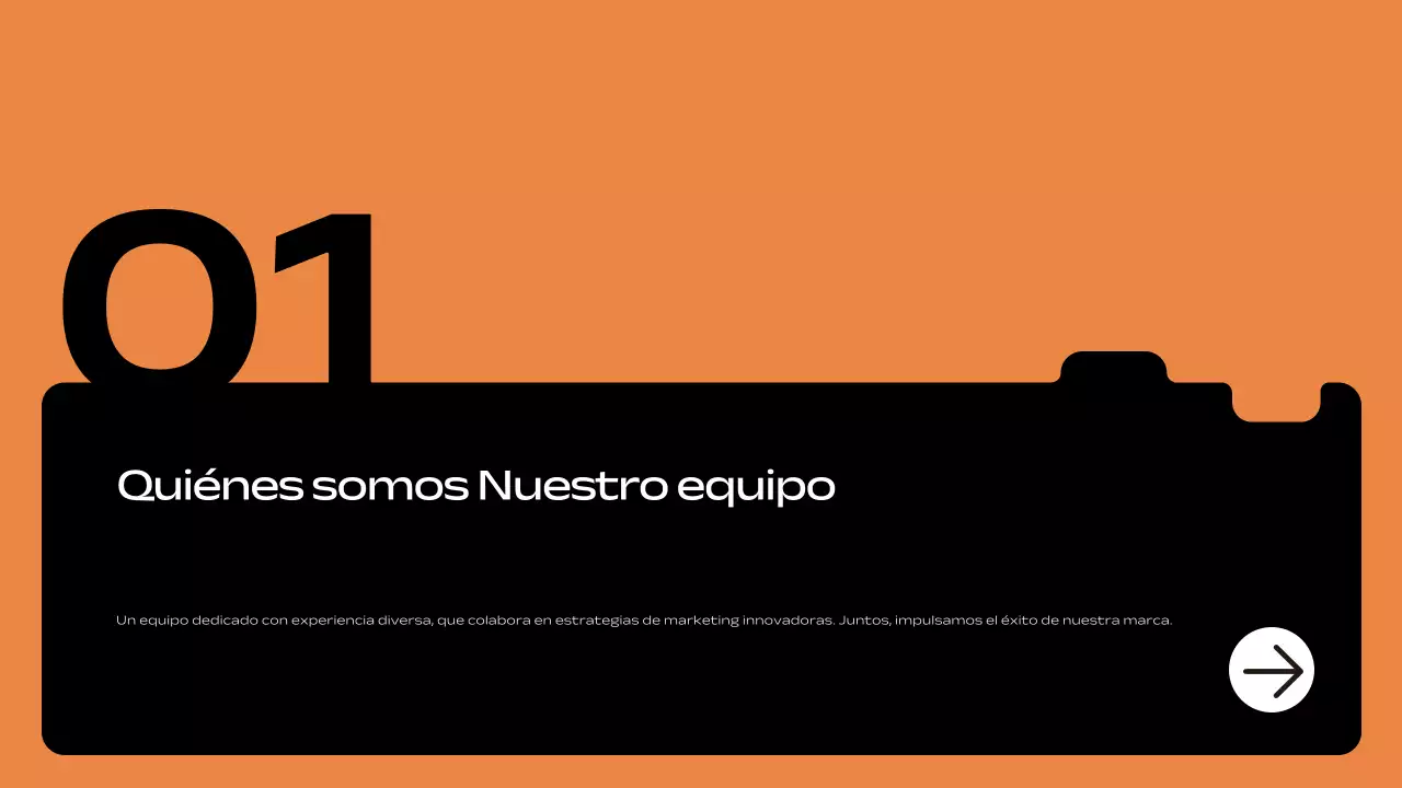 orange geometric plan de marketing pitch