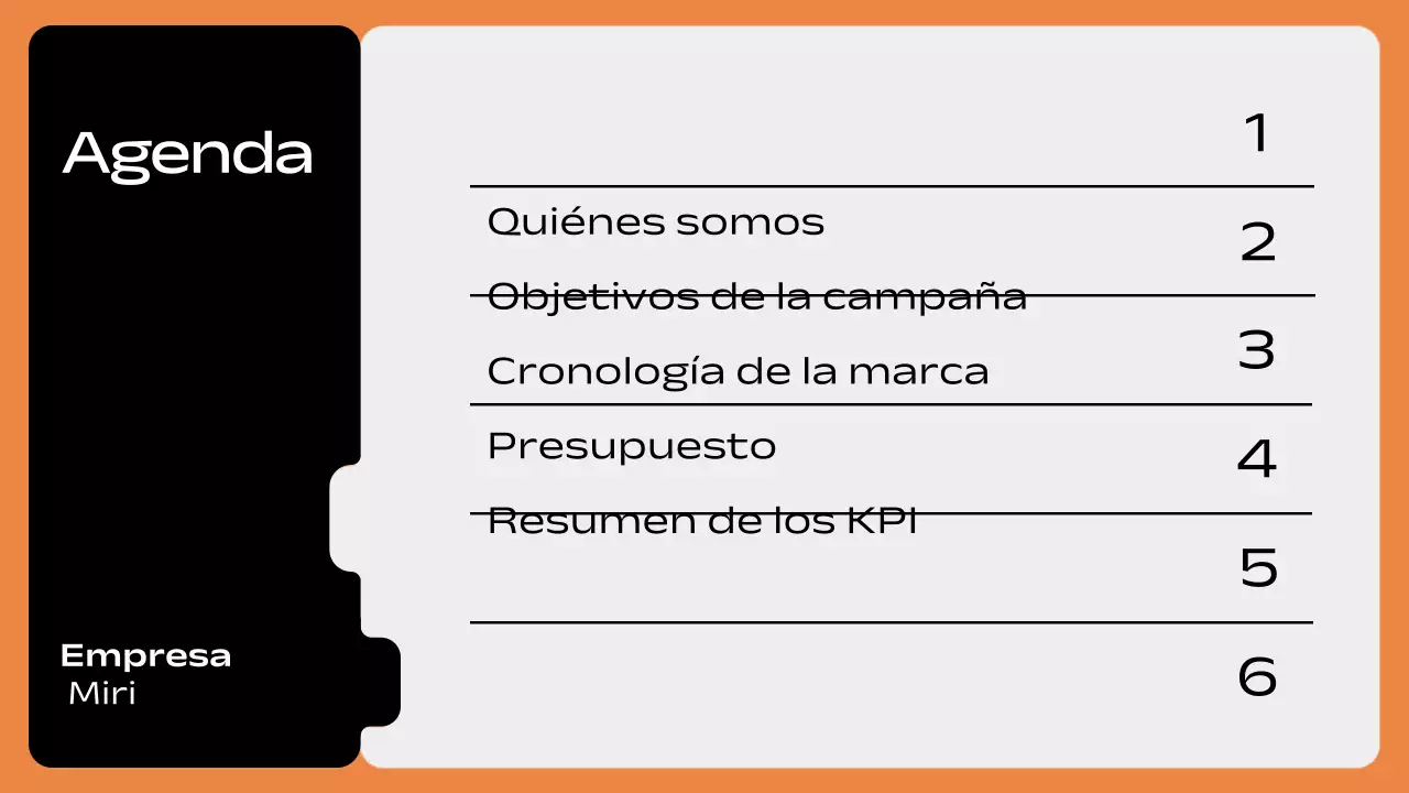 orange geometric plan de marketing pitch