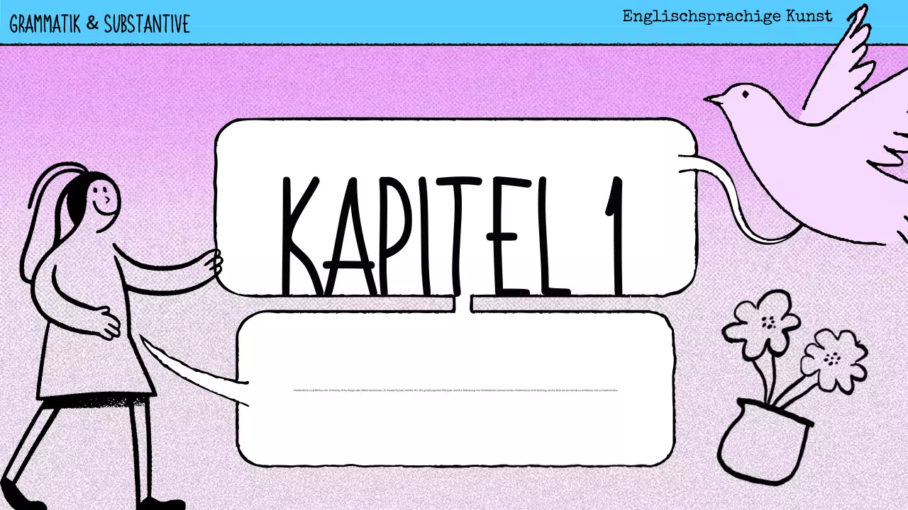 rosa Comic-Grammatik Unterrichtsmaterial