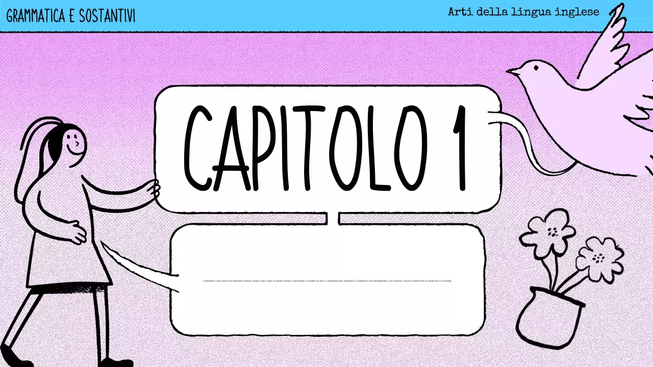 materiale di grammatica rosa a fumetti