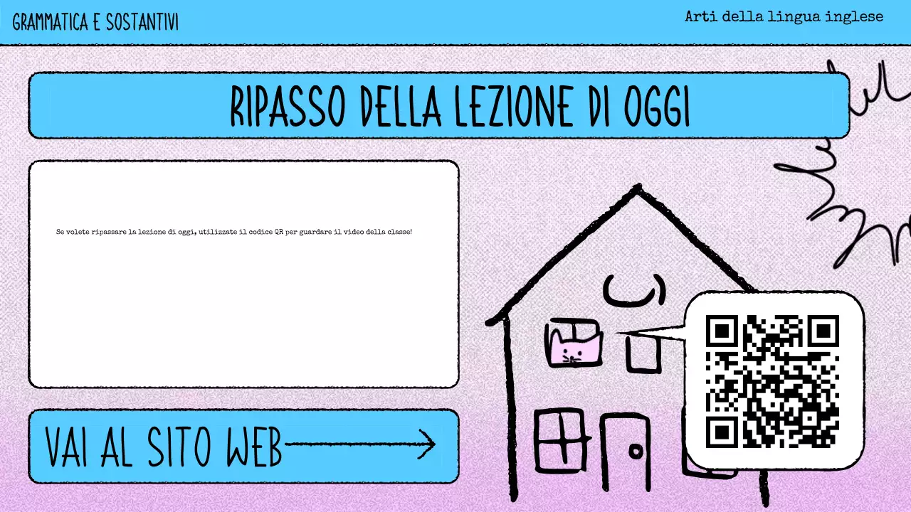 materiale di grammatica rosa a fumetti