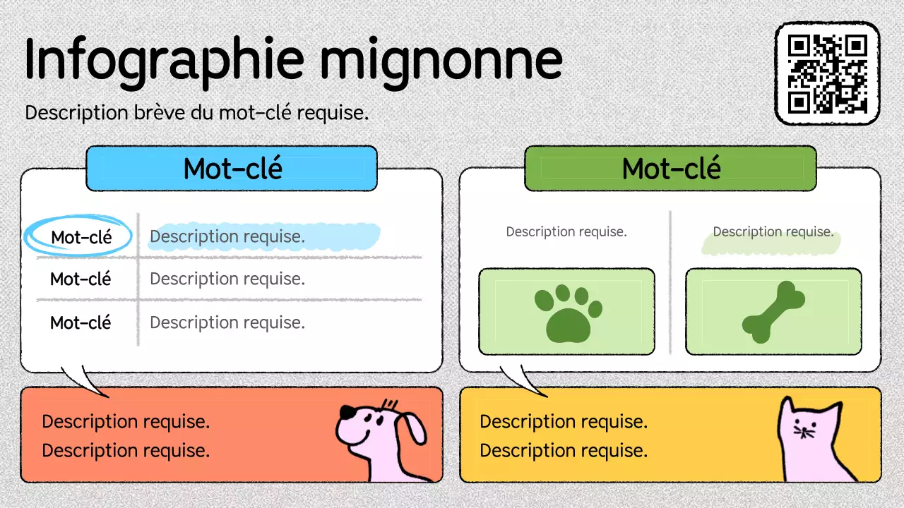 notification infographique rose et branchée