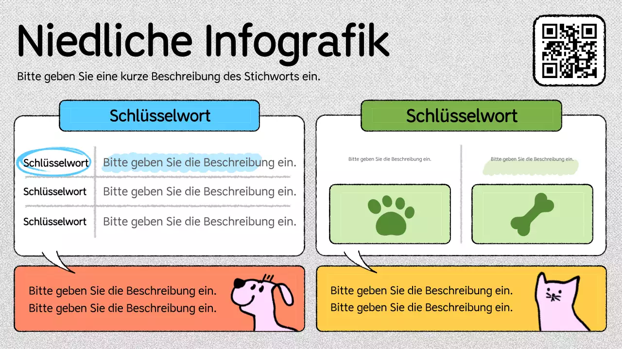 rosa trendige Infografik Benachrichtigung