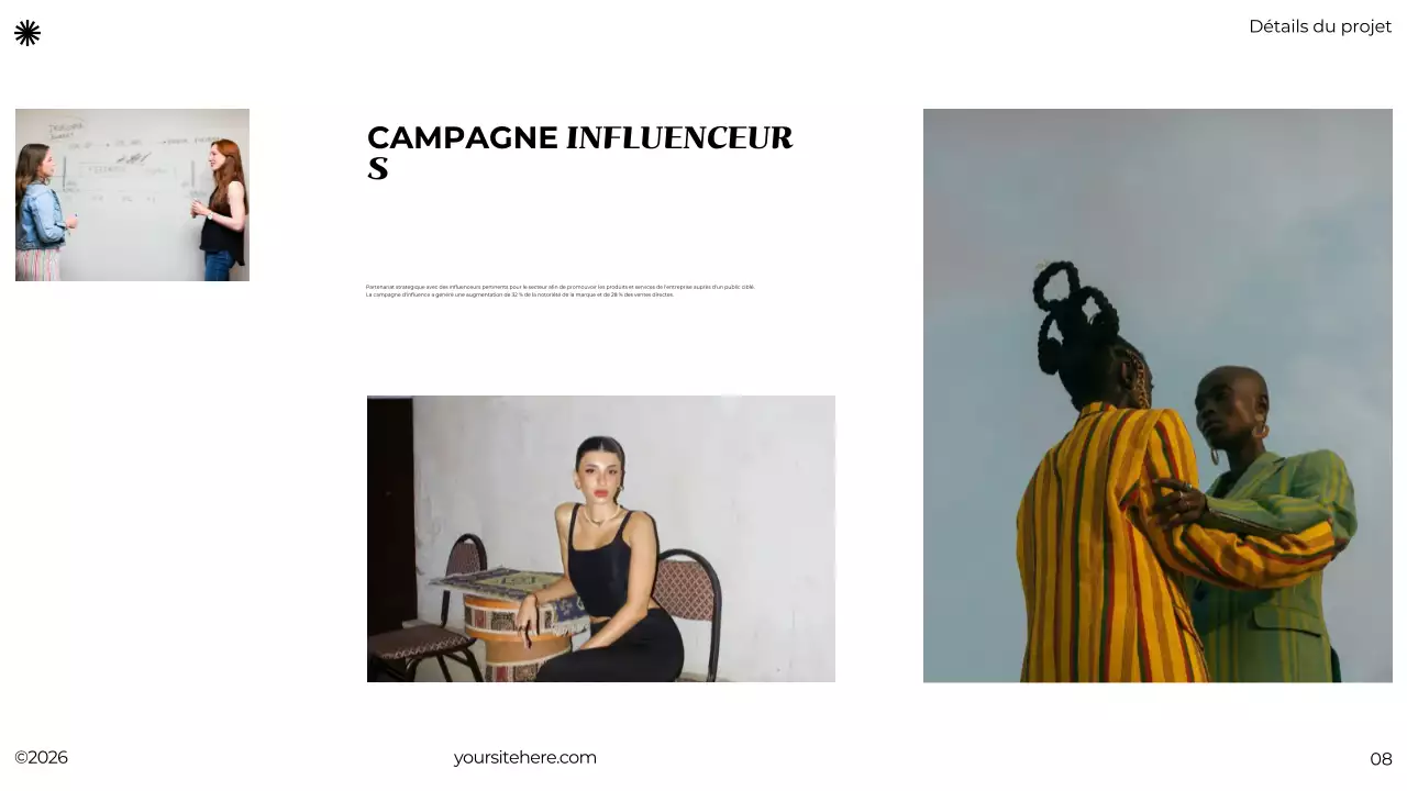 portfolio minimaliste noir et gris