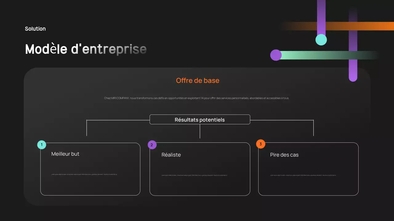 le discours d'affaires moderne et noir