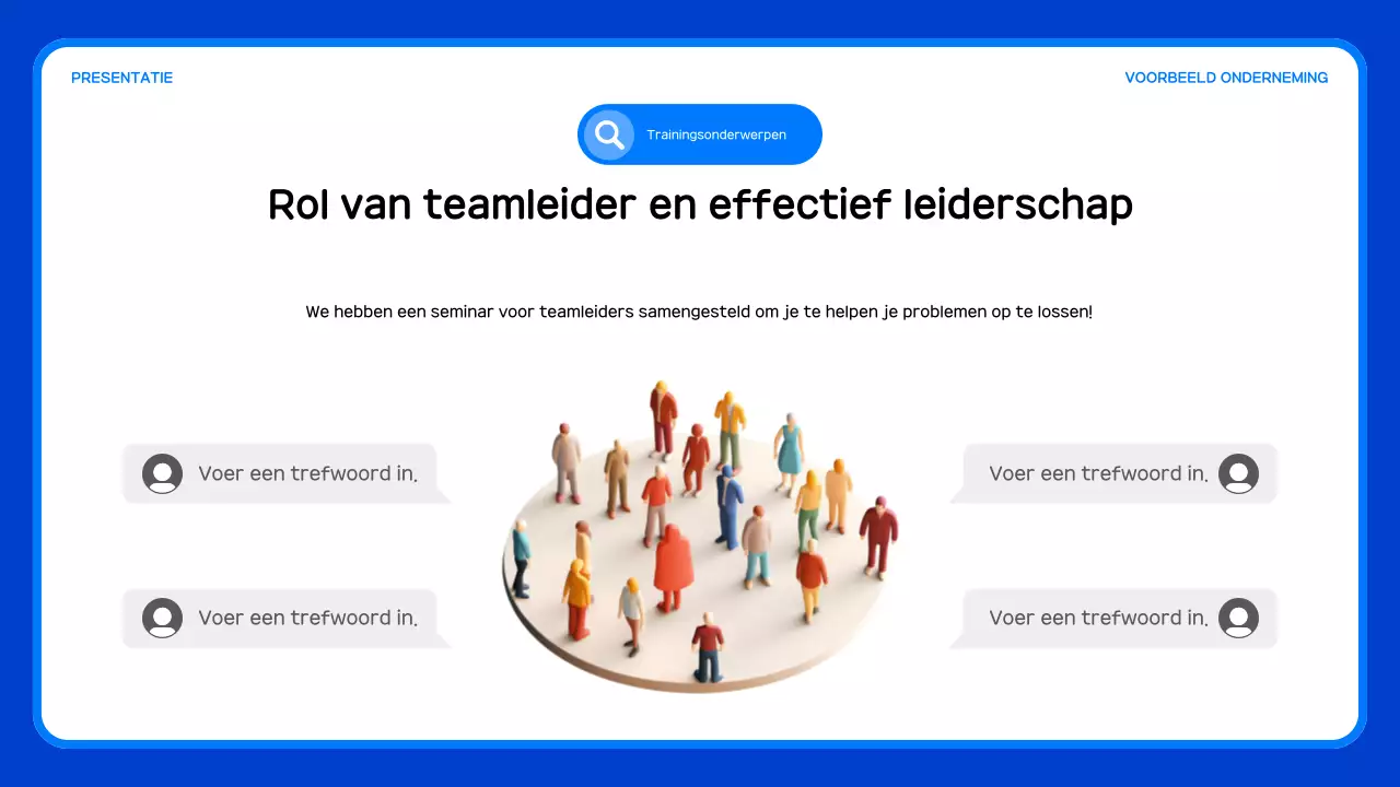 Een gids voor eenvoudige interne seminars in blauw