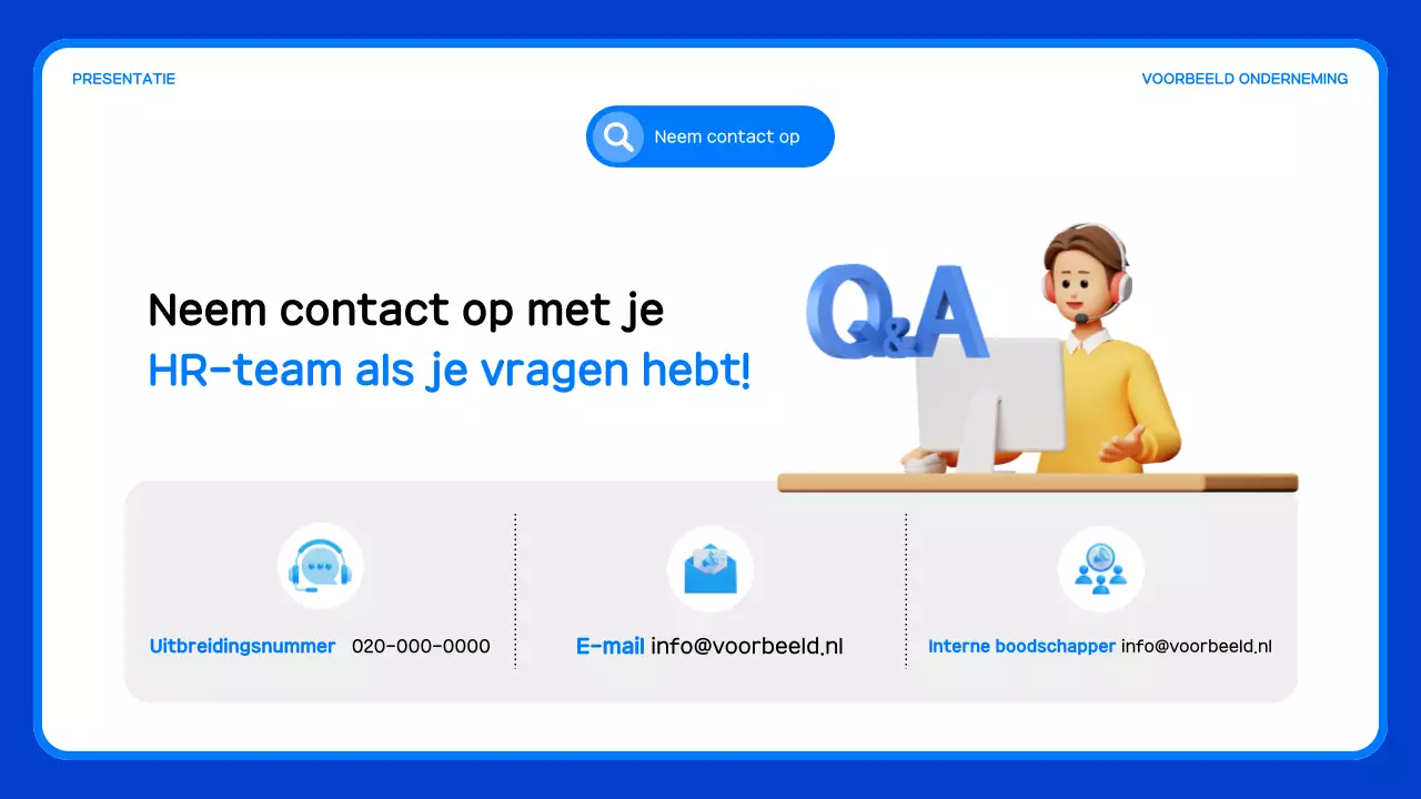 Een gids voor eenvoudige interne seminars in blauw