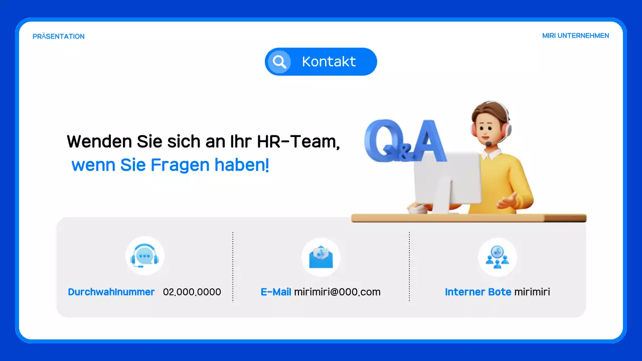 Ein Leitfaden für einfache Inhouse-Seminare in Blau