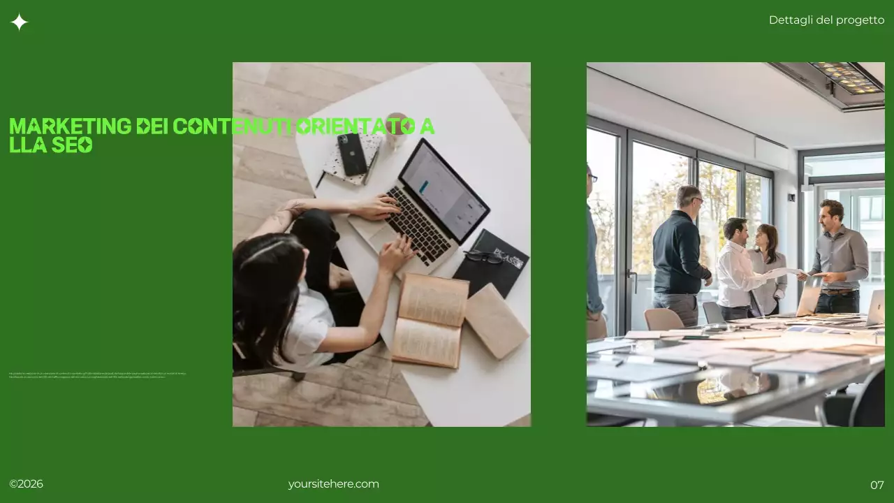 documento di portafoglio verde moderno brutalista