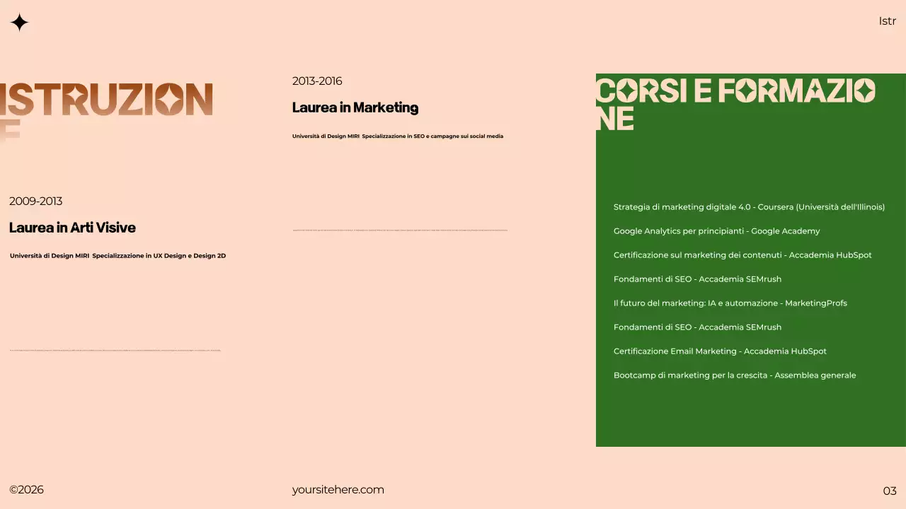 documento di portafoglio verde moderno brutalista