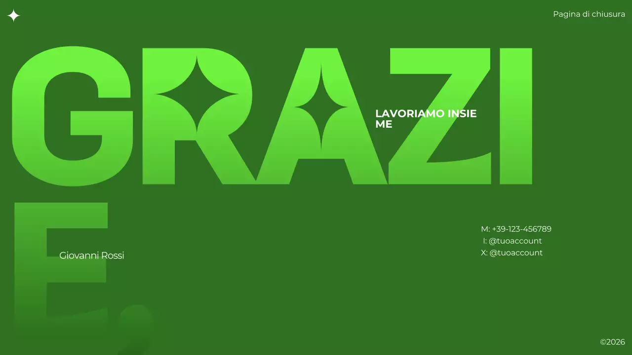 documento di portafoglio verde moderno brutalista