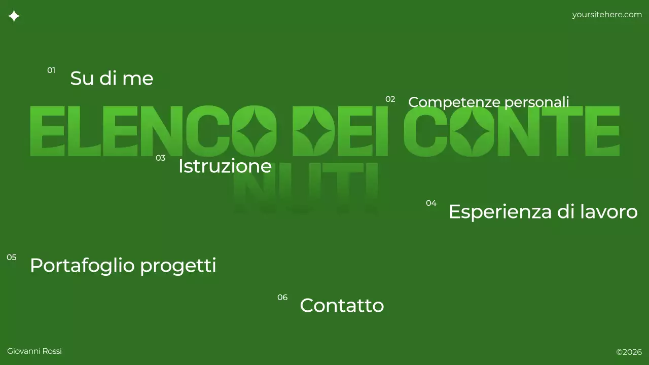 documento di portafoglio verde moderno brutalista