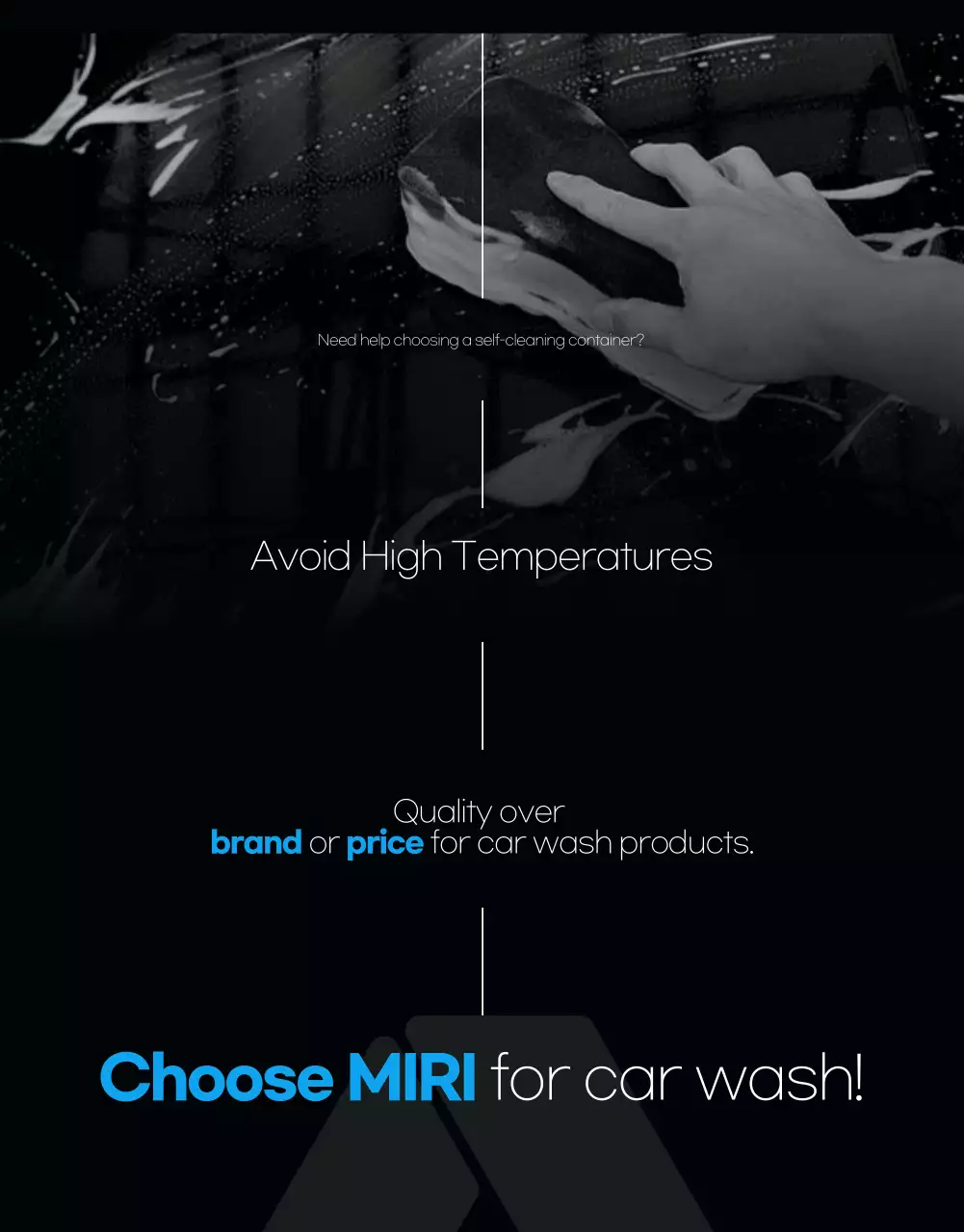 Iklan cuci mobil modern berwarna hitam