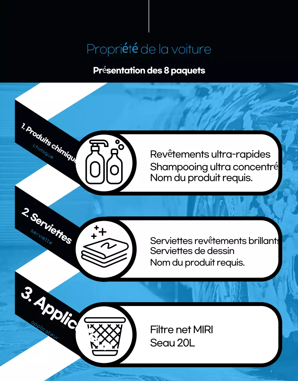 Publicité pour une station de lavage moderne noire