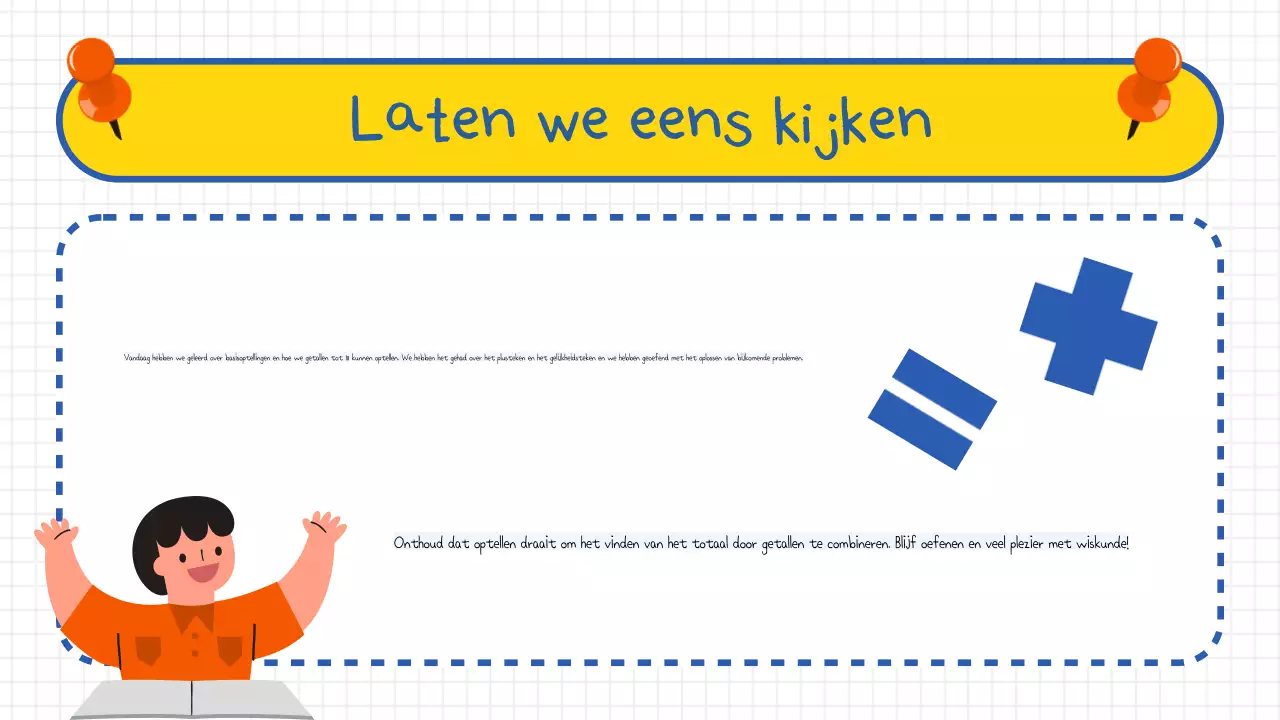 Elementair optellen voor wiskunde basisschool