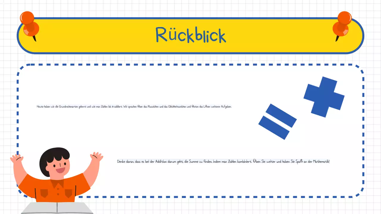 Grundlegende Addition für Mathematik in der Grundschule
